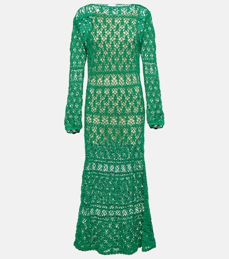 Vestido largo de croché en algodón | Anna Kosturova
