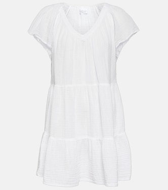 Vestido corto Eleanor de algodón a capas | Velvet