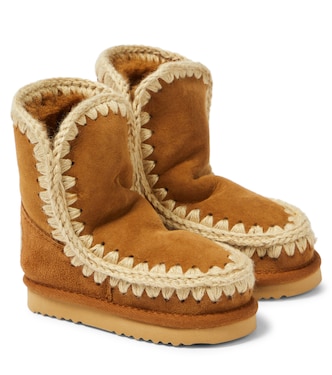 Stivali in suede e shearling | Mou Kids