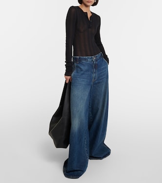 Jeans a gamba larga Jacob a vita alta  | Khaite