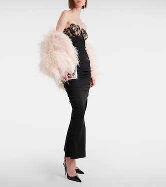Lace-trimmed bustier gown | Dolce&Gabbana