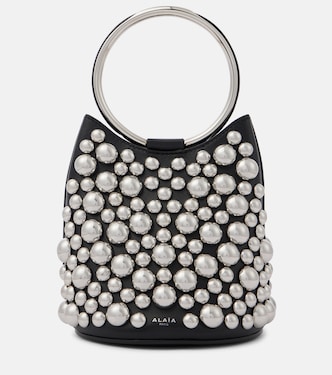 Verzierte Bucket-Bag Ring Mini aus Leder | Alaïa