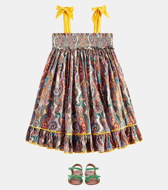 Vestido Ottie de algodón fruncido | Zimmermann Kids