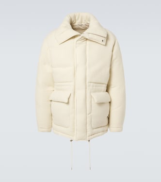 Wattierte Jacke aus Alpakawolle und Wolle | Auralee