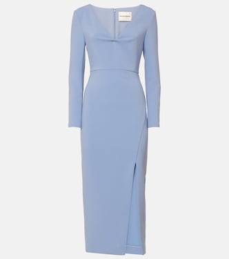 Draped crêpe midi dress | Roland Mouret