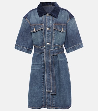 Jeanskleid mit Cord | Stella McCartney
