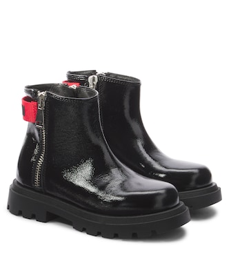Leather ankle boots | Moschino Kids