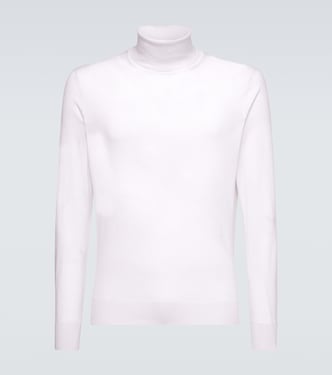 Cashseta cashmere and silk turtleneck top | Zegna