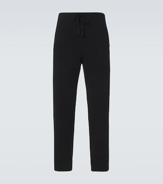 Knitted cashmere straight pants | God's True Cashmere