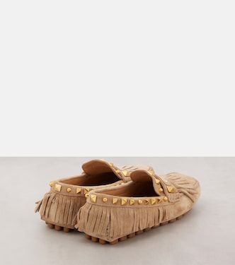 Mocasines Plaster Caster de ante con VLogo | Valentino Garavani