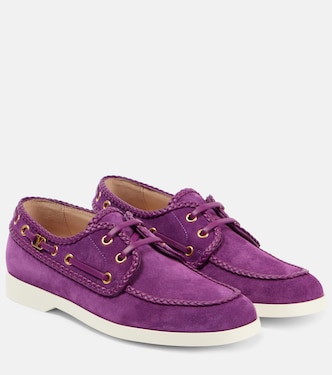 Palm Avenue suede boat shoes | Valentino Garavani