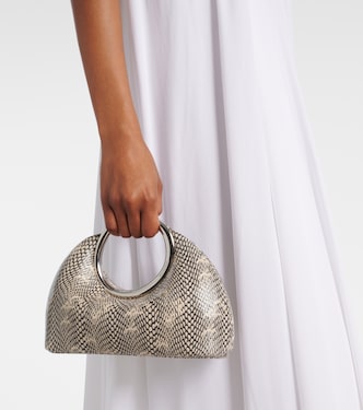 Calino Small snake-effect leather tote bag | Jacquemus