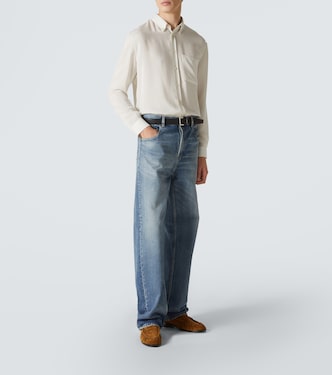 Loafers Le Loafer aus Veloursleder | Saint Laurent