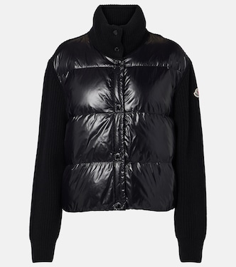 Cardigan doudoune en laine vierge | Moncler