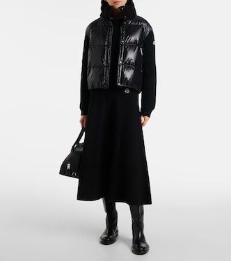 Cardigan in lana vergine con imbottitura | Moncler