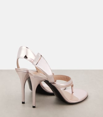 Sandali Infradito in pelle metallizzata | Alaïa