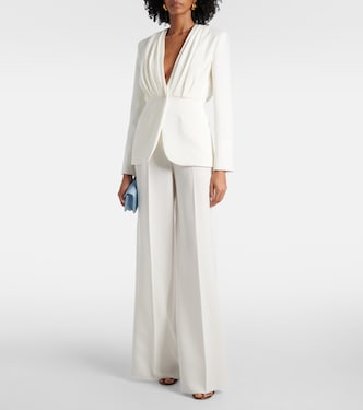 Abetone high-rise cady wide-leg pants | Max Mara