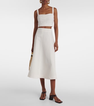 Gonna midi Fellini in jacquard | Veronica Beard