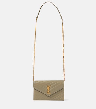 Cassandre Envelope leather wallet on chain | Saint Laurent