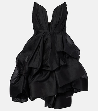 Minikleid Illuminate aus Leinen und Seide | Zimmermann