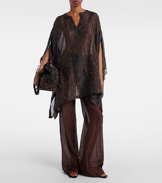 Pantaloni a palazzo in cotone e seta | Tom Ford