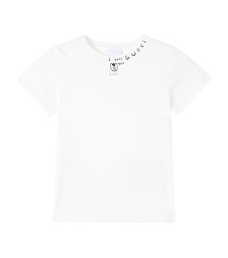X Euan Roberts – T-shirt imprimé en coton | Gucci Kids