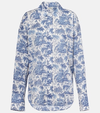 Printed cotton voile shirt | Staud
