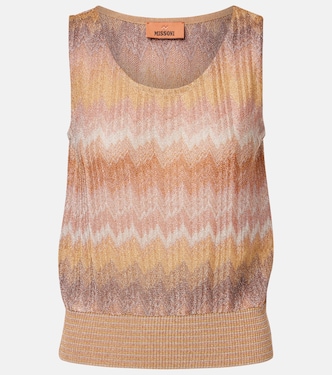 Zig Zag lamé top | Missoni