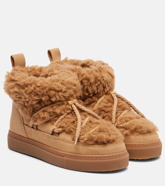 Teddy Low suede and teddy snow boots | Inuikii