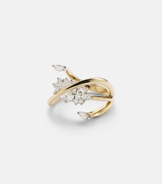 Golden Strada 18kt yellow and white gold ring with diamonds  | Yeprem