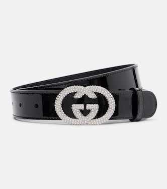 Interlocking G patent leather belt | Gucci