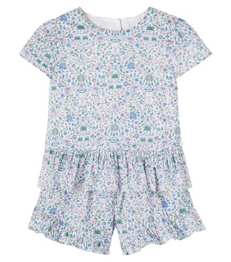 Floral cotton T-shirt and shorts set | Tartine et Chocolat