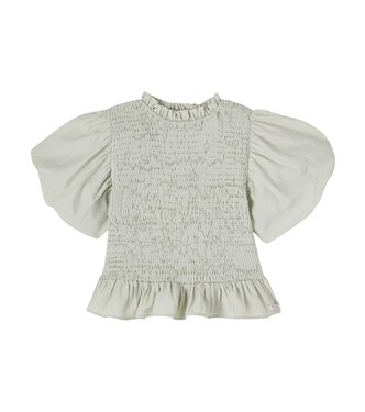 Sorien ruffled shirred top | Donsje