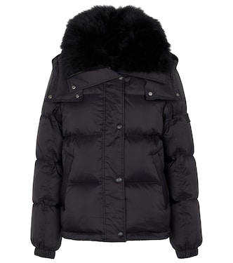 Shearling-trimmed down jacket | Yves Salomon