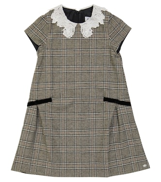 Checked wool-blend dress | Tartine et Chocolat