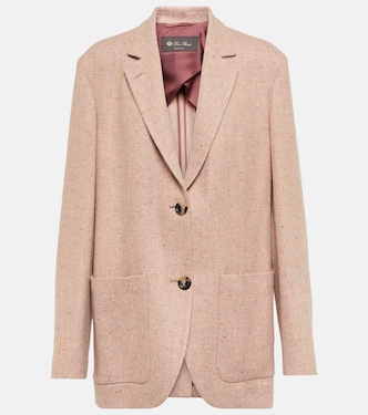 Blazer Bitsy en tweed de cachemir | Loro Piana