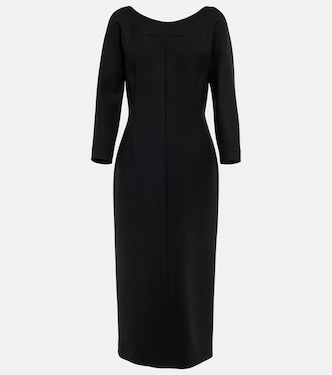 Robe midi Tulip en laine mélangée | The Row