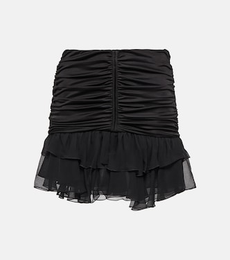 Ruffle-trimmed pleated miniskirt | Blumarine