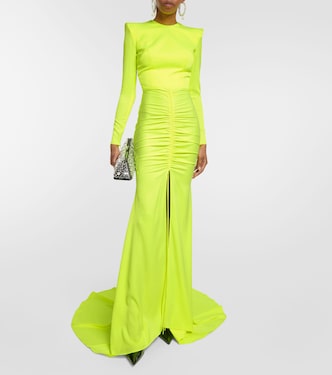 Ruched satin gown | Alex Perry