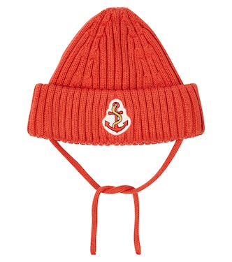 Bonnet brodé en coton | Mini Rodini