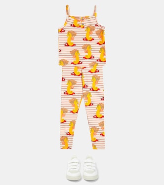 Leggings en mezcla de algodón estampados | Mini Rodini