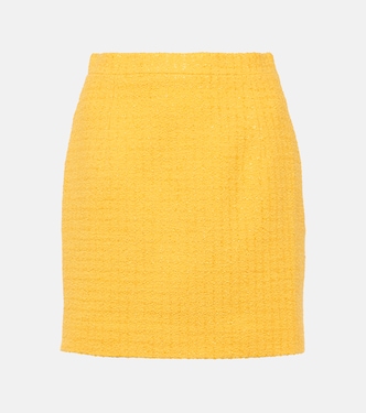 Checked bouclé miniskirt | Alessandra Rich