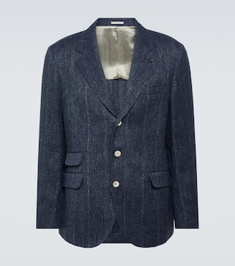 Blazer aus Leinen, Seide und Wolle | Brunello Cucinelli