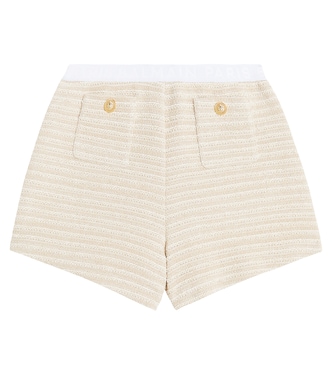 Shorts de punto de mezcla de algodón | Balmain Kids
