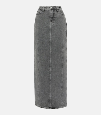 Embellished denim maxi skirt | Rotate