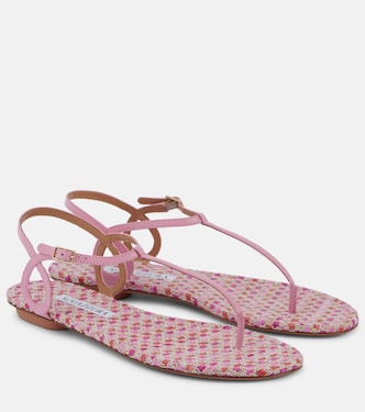 Sandali infradito Almost Bare in pelle | Aquazzura