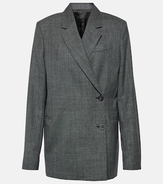 Blazer cruzado de mezcla de lana | Toteme