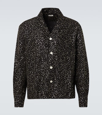 Glitter faille shirt | Bode