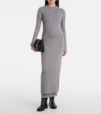 Abito midi in lana vergine | Jil Sander