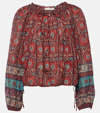 Silva printed cotton-blend blouse | Ulla Johnson